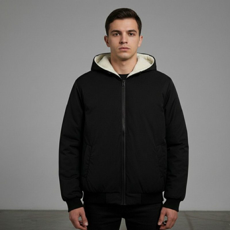 کاپشن ضدآب داخل خزتدی-مشکی